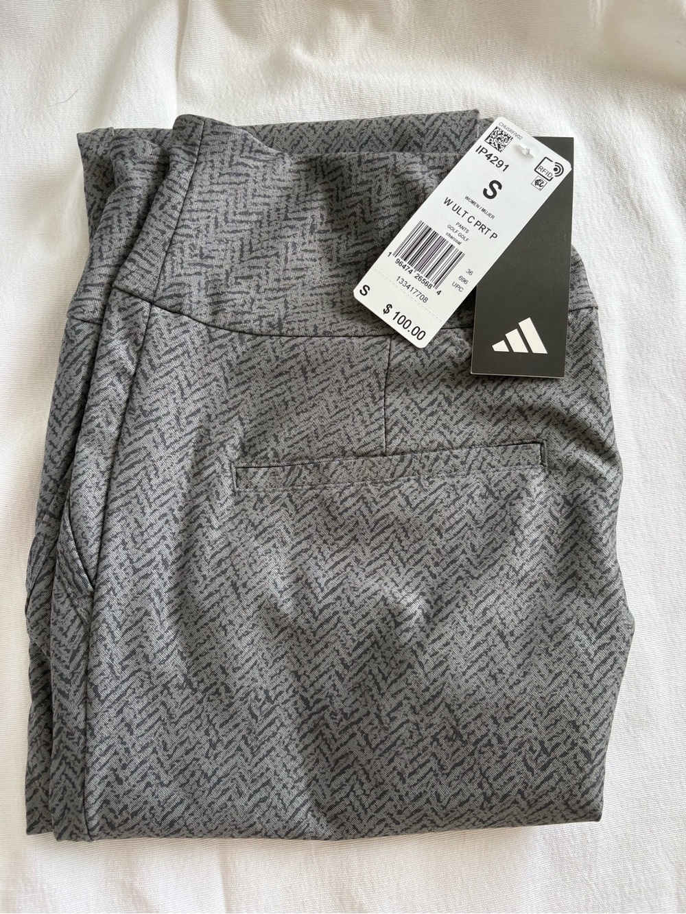 Adidas Brand-New Women’s Gray Stretch Golf Pants -S